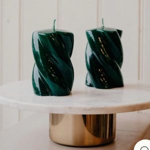 Chunky Green Candle